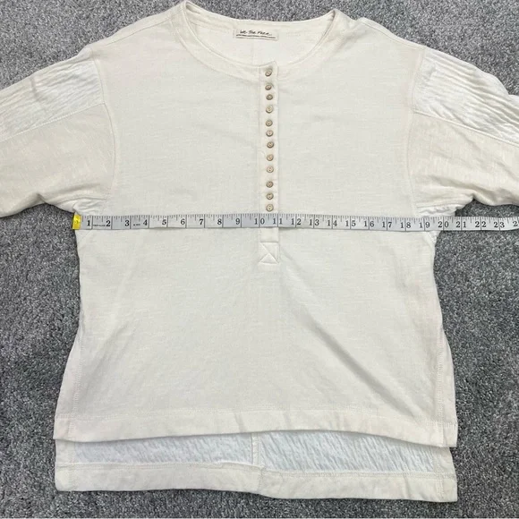 Free People We The Free Back At It Henley In Cream - Picture 10 of 13